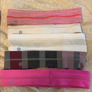 Lululemon headband lovers!! Selling all 5 together